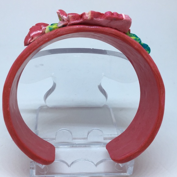Handmade Polymer Clay Bracelet, Handmade Jewelry, Bangle Bracelet, Jewelry - Picture 6 of 8